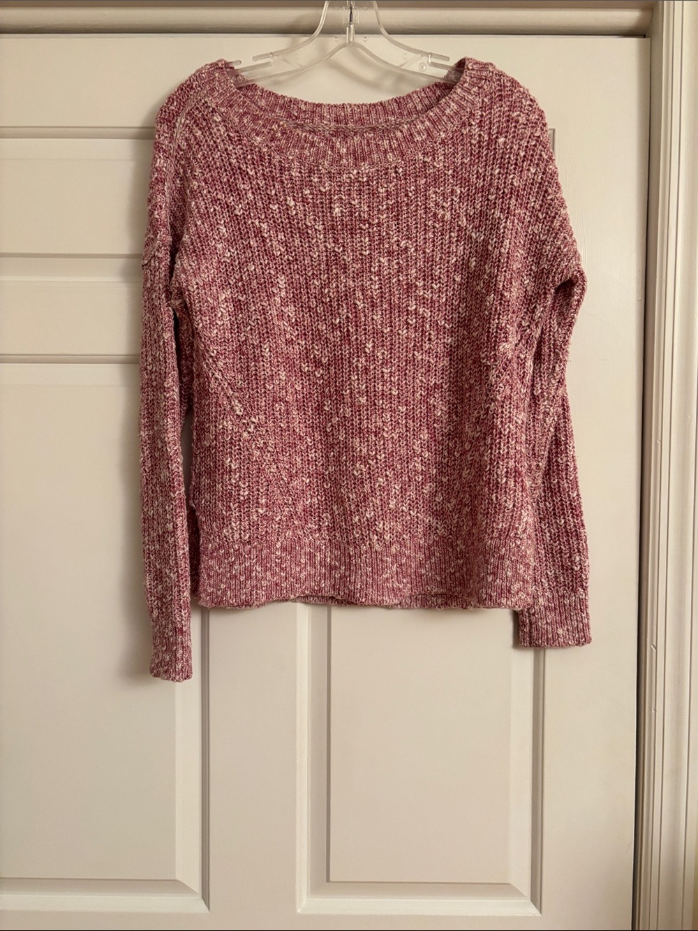 Abercrombie & Fitch Marled Rose Crewneck Sweater